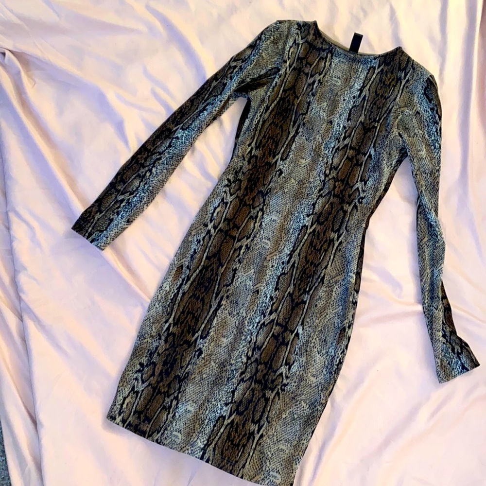 Mini Dress snake skin